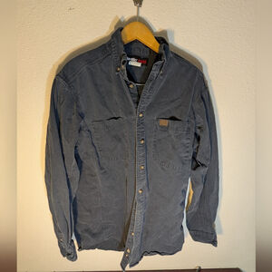 Wrangler Riggs Workwear Dark Denim‎ Button Up